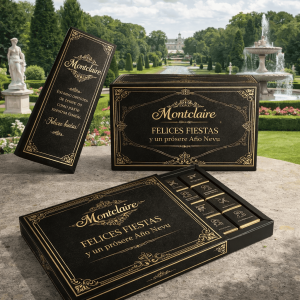 cajas te y chocolate con logo personalizados