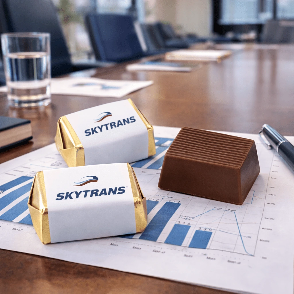 Bombones rellenos personalizados con logo - Imagen 2