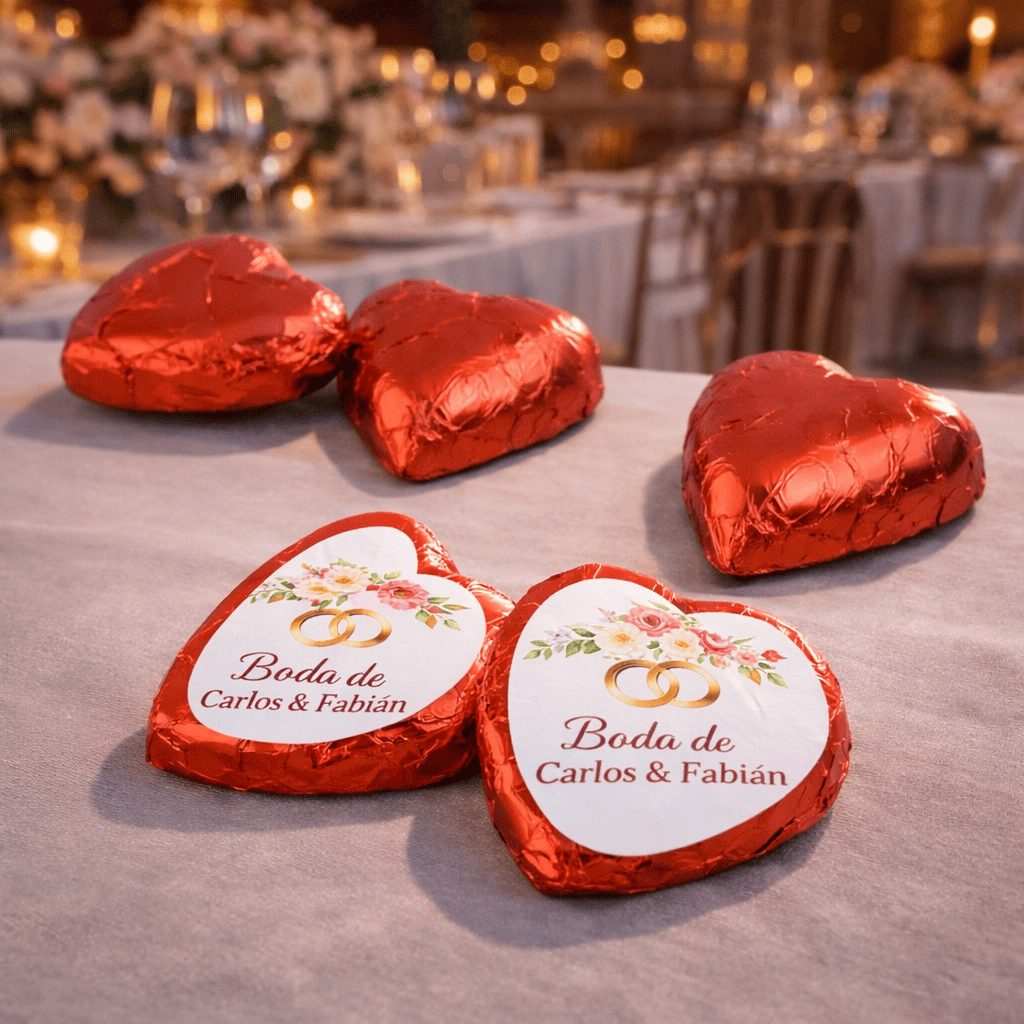 chocolates detalles de boda personalizados