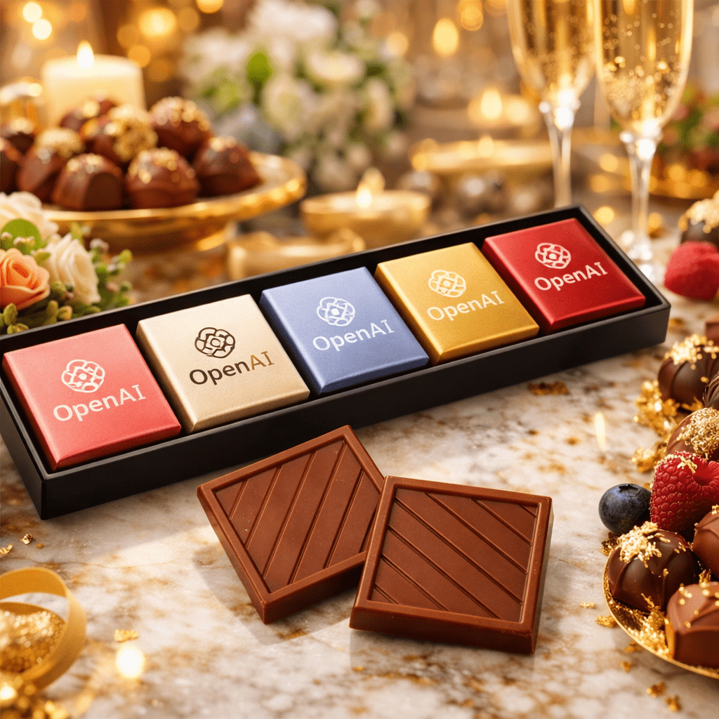 chocolates promocionales con logo