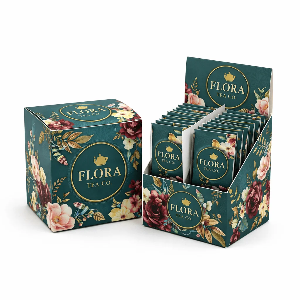 sobres de te con logo de empresa sin pedido minimo envio gratis